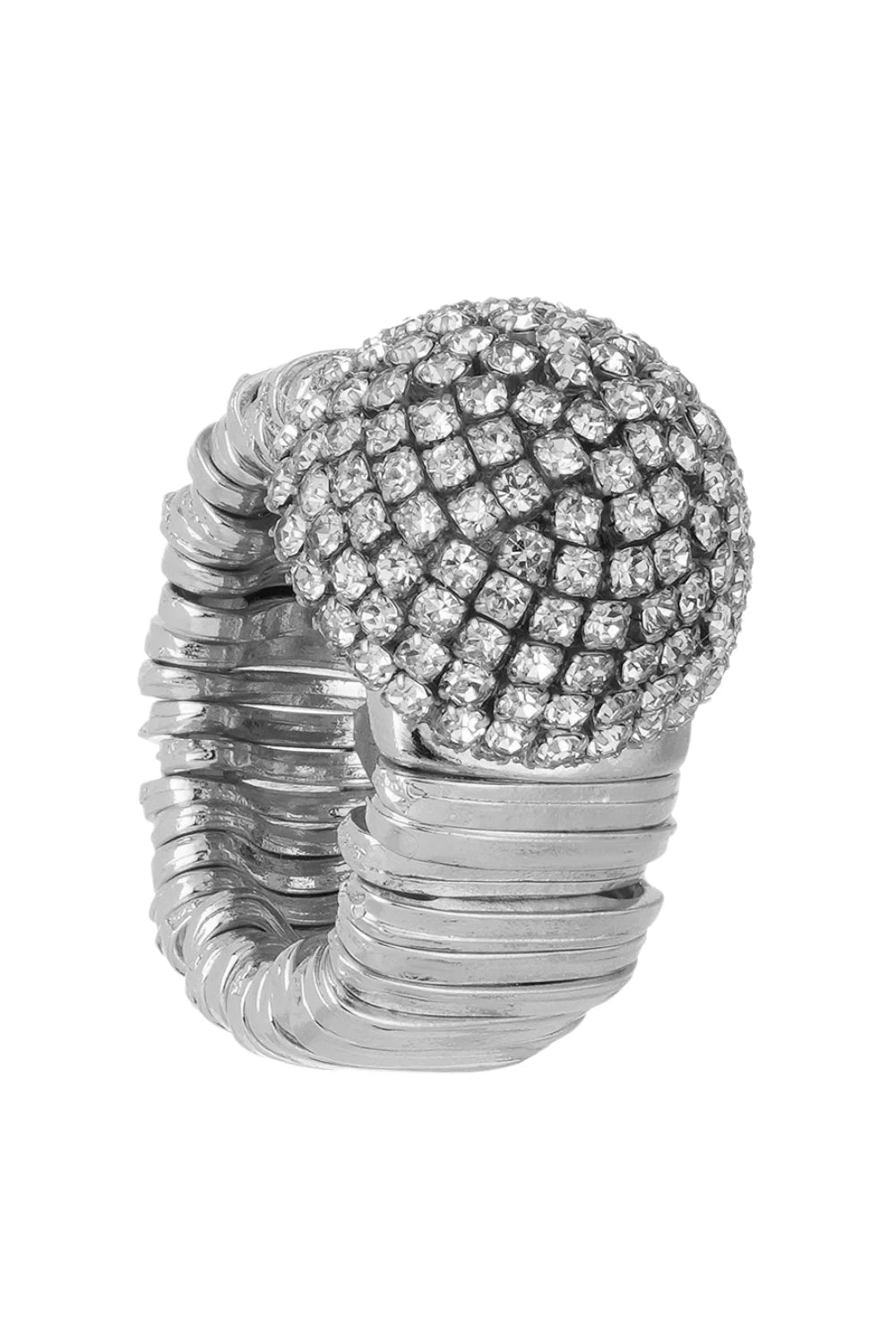 ANEL CANOPLA PEQUENA SHINE PRATEADO