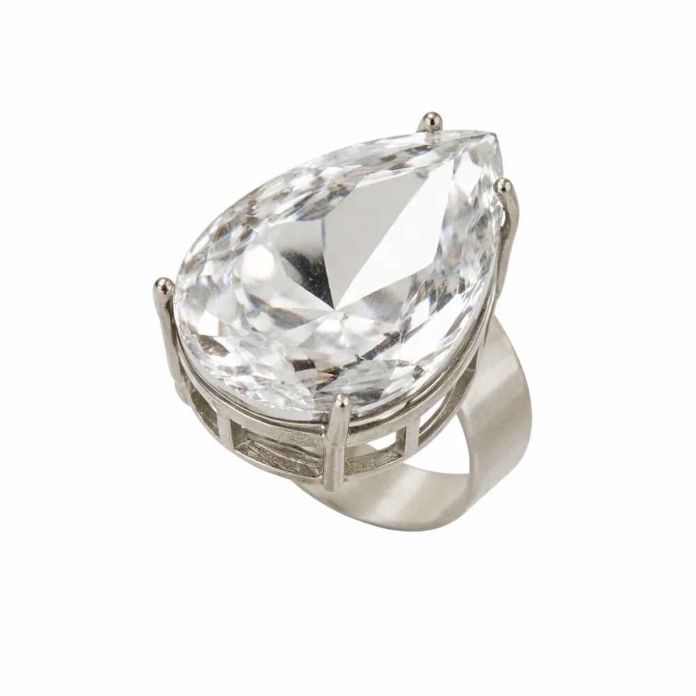 ANEL EXCLUSIVE PRATEADO CRISTAL