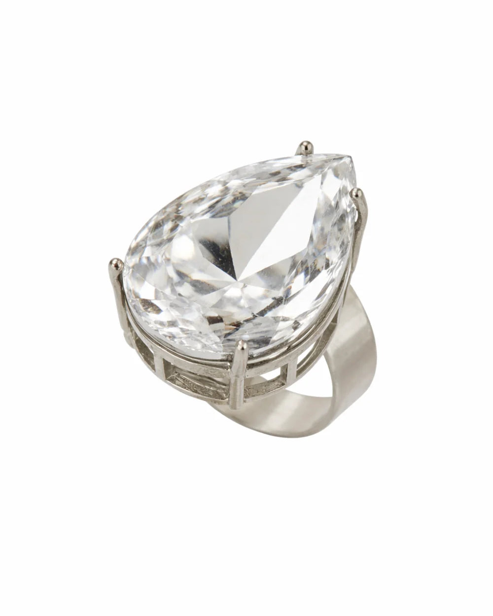 ANEL EXCLUSIVE PRATEADO CRISTAL