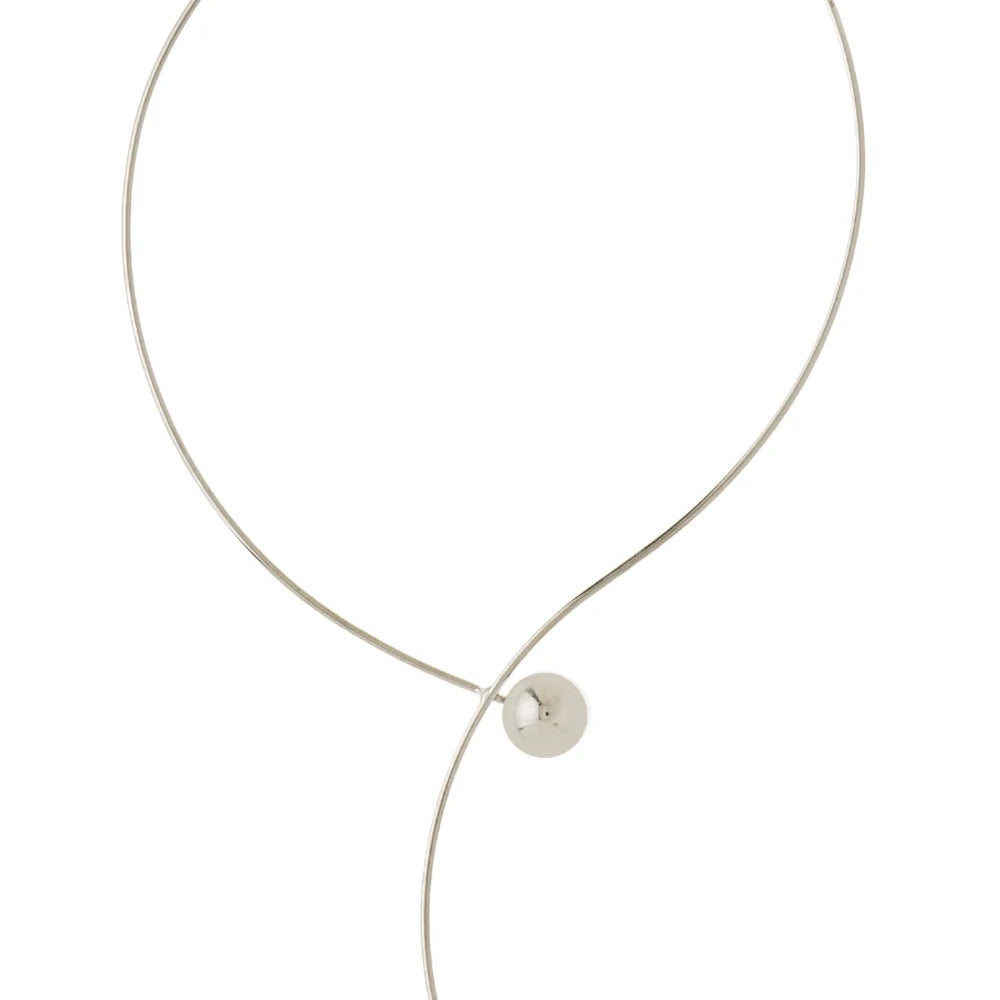 COLAR METALLO PRATEADO