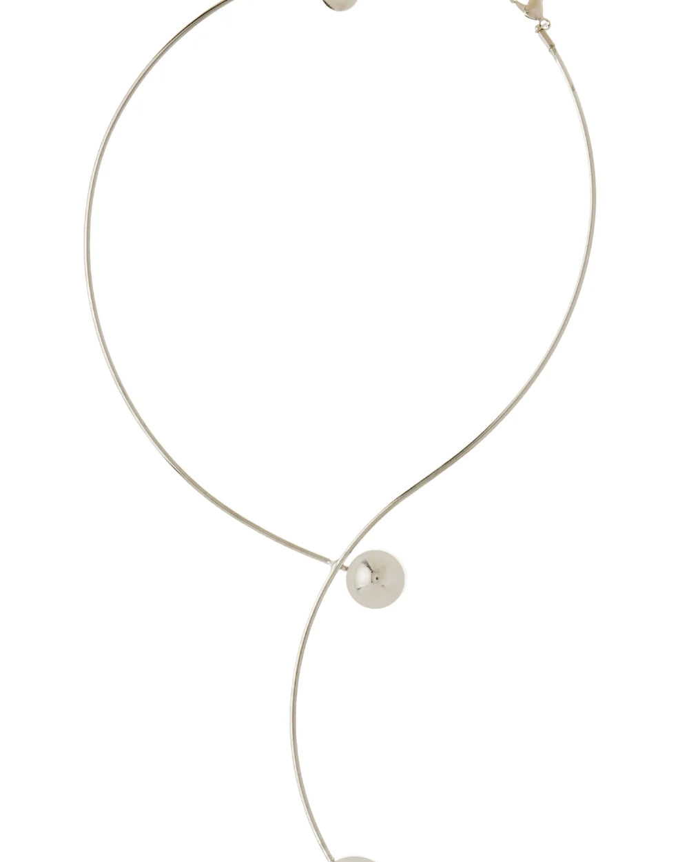 COLAR METALLO PRATEADO