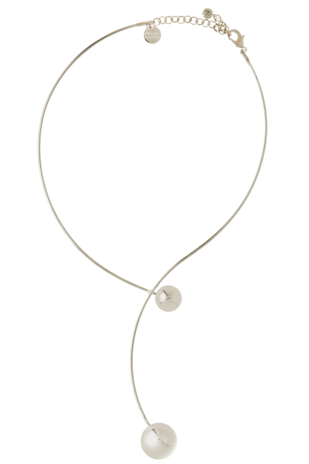 COLAR METALLO PRATEADO