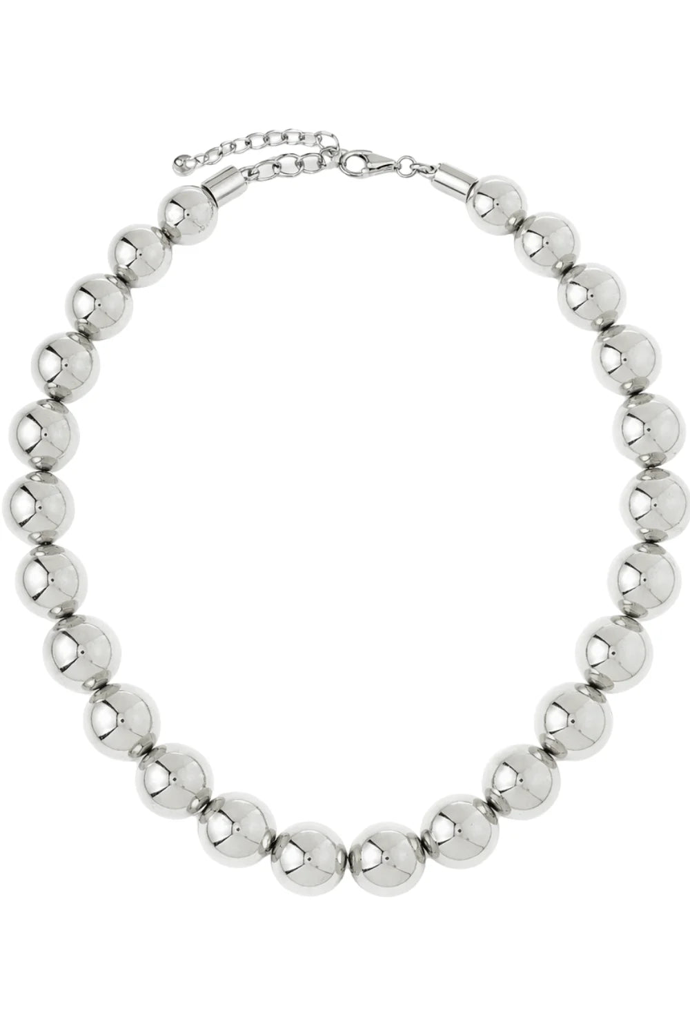 COLAR ESFERAS PRATEADO