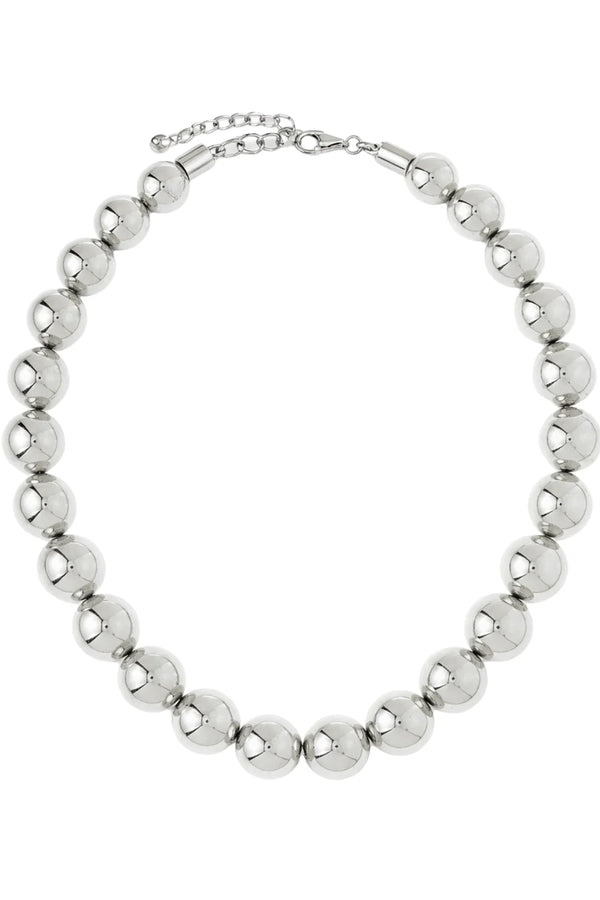 COLAR ESFERAS PRATEADO