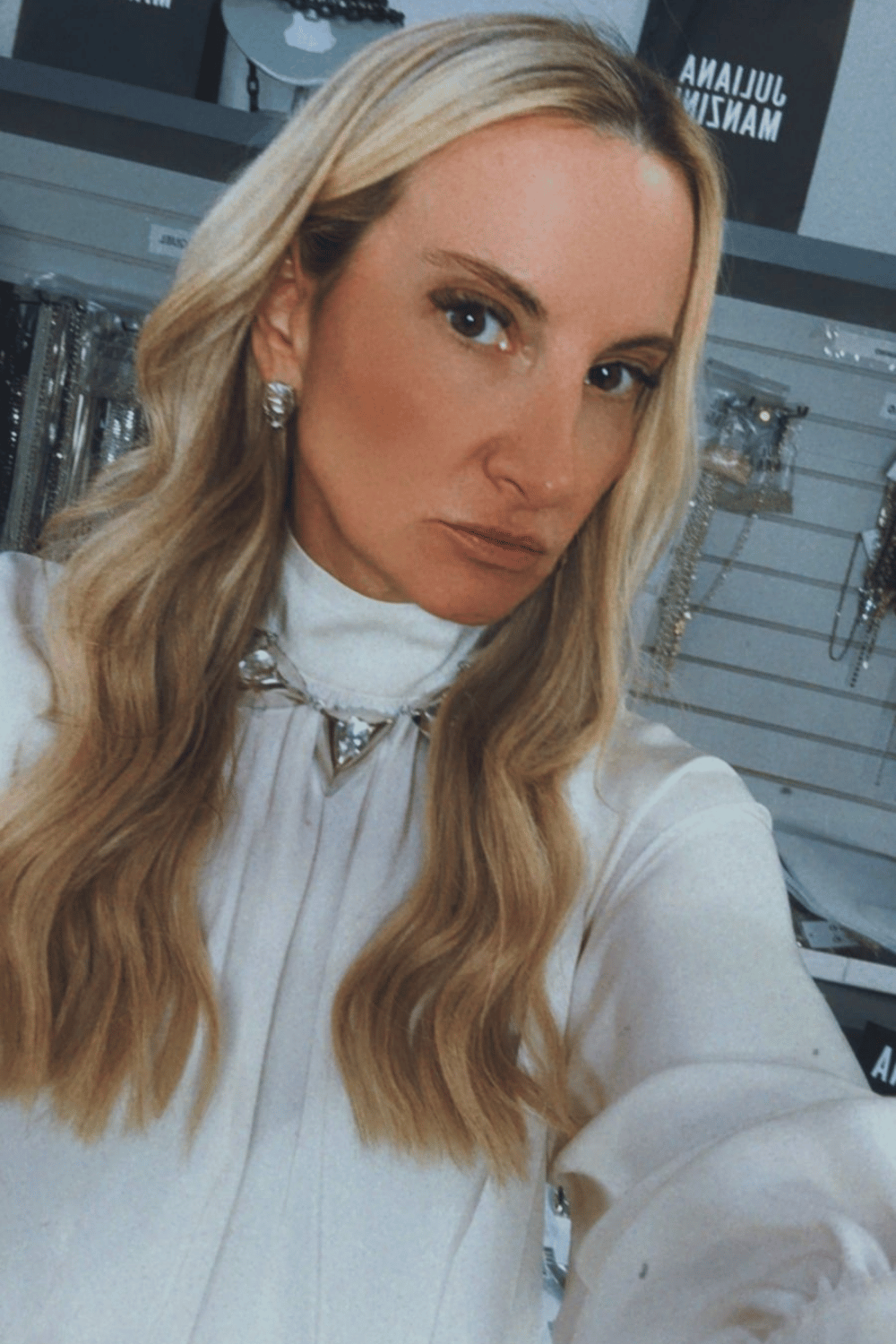 KIT COLAR E BRINCO METALLO CRISTAL