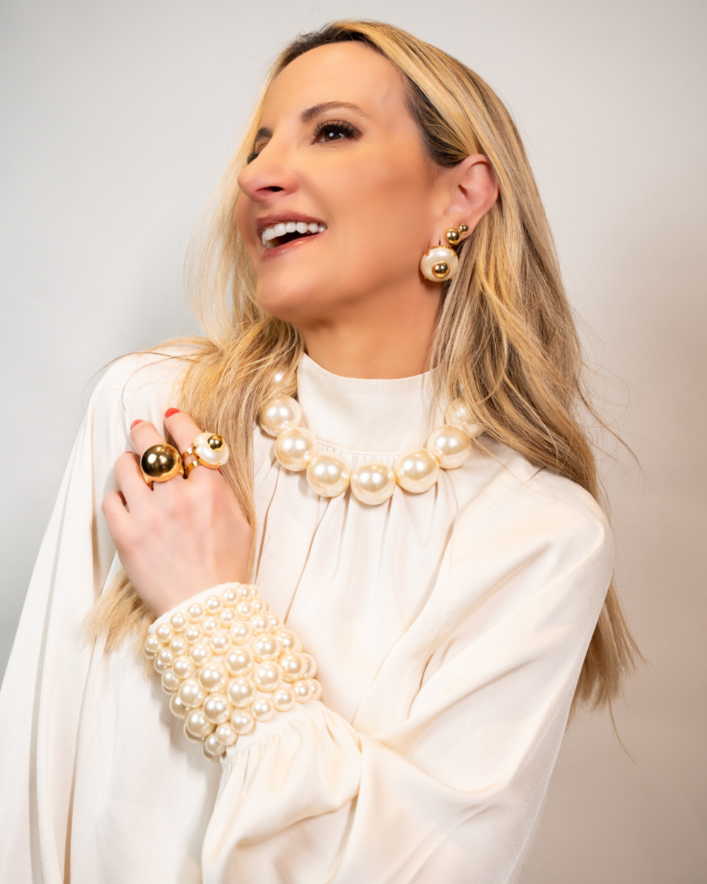 ANEL BOTÃO PÉROLA PRESENZA