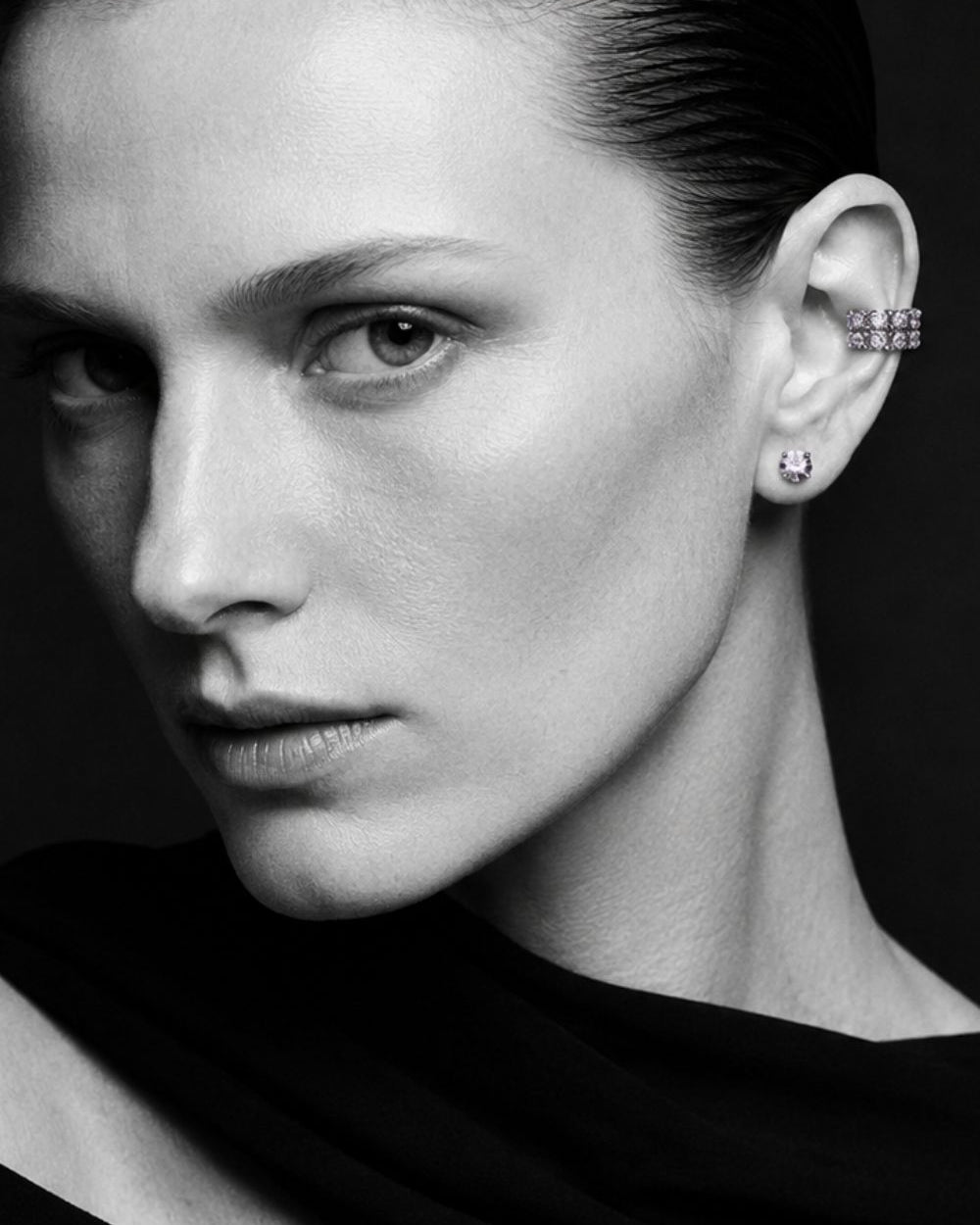 KIT BRINCO E EAR CUFF SHINE LAVANDA ZIRCÔNIA