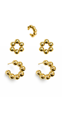Kit de Brincos Esferas Essenza Dourado