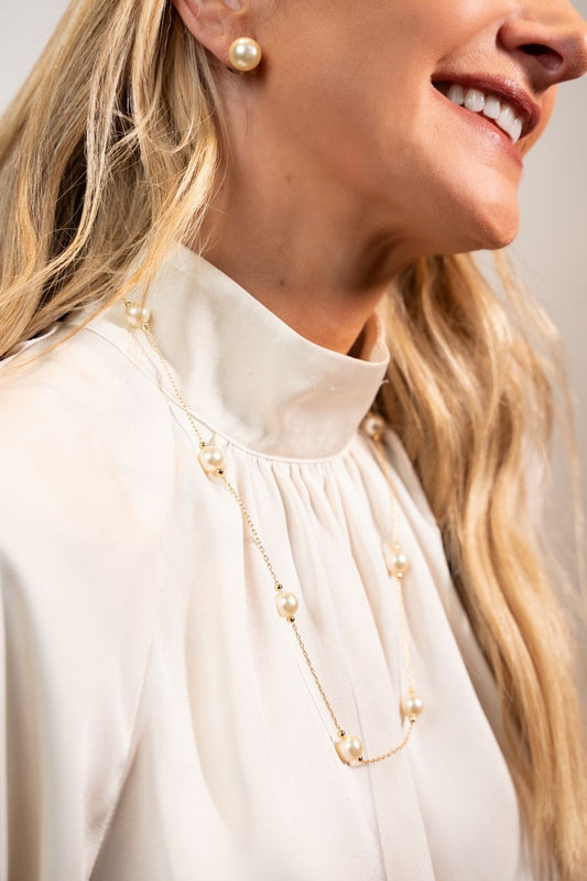 KIT COLAR E BRINCO PÉROLA PRESENZA