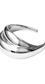 Bracelete Escultural Fluido em Eletroformação Prateado – LIMITED