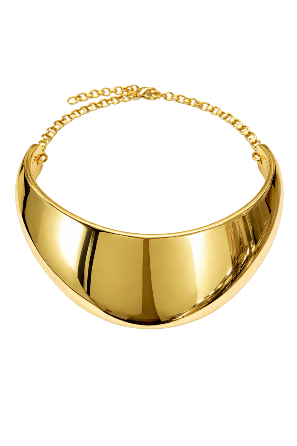 Choker Escultural em Eletroformação Dourado – LIMITED