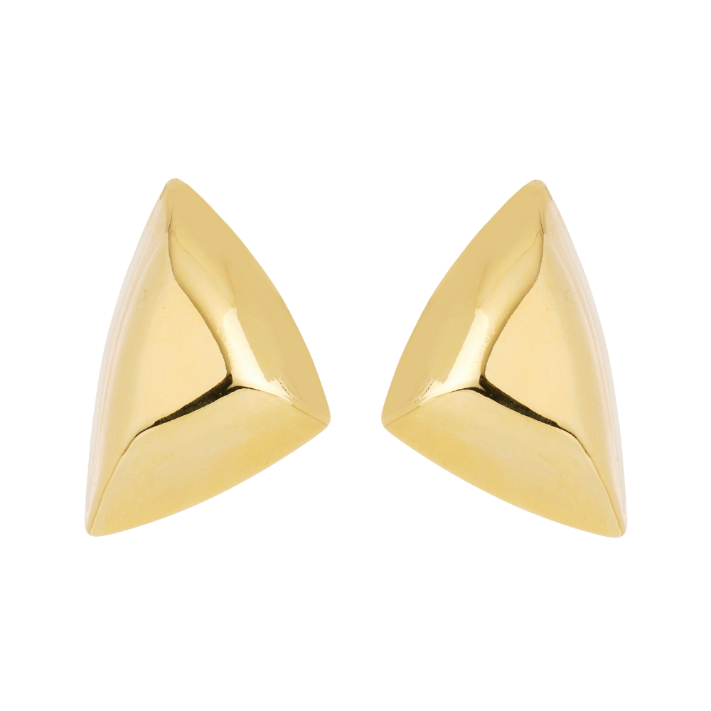 Brinco Metallo Triângulo Essencial Dourado