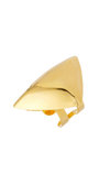 Anel Dourado Triangular Metallo | Ajustável e Marcante