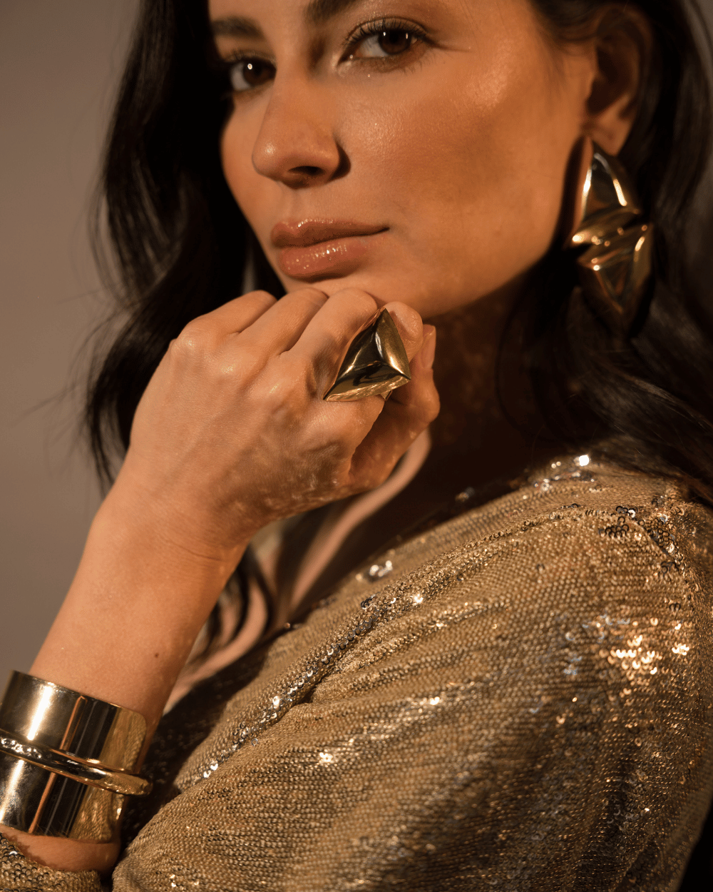 ANEL METALLO  DOURADO