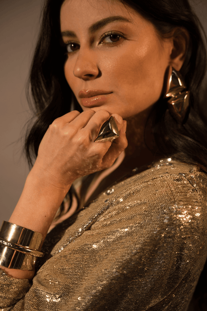 ANEL METALLO  DOURADO