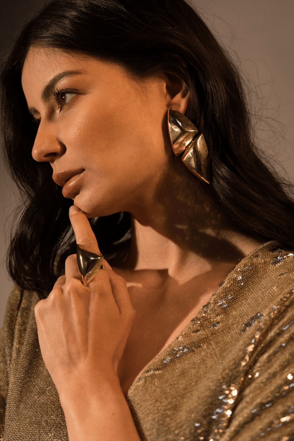 ANEL METALLO  DOURADO