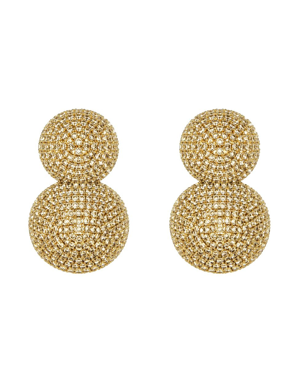 Brinco Duplo Shine Dourado
