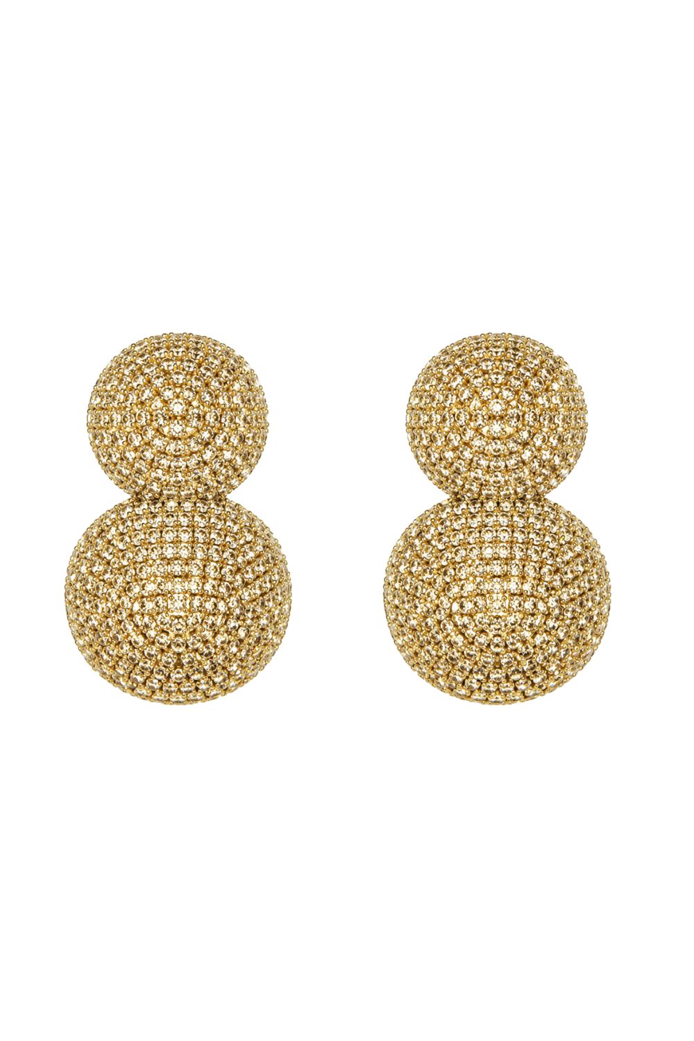 Brinco Duplo Shine Dourado
