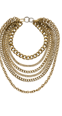 Maxi Colar de Correntes em Metallic Brown – Sobreposição Escultural