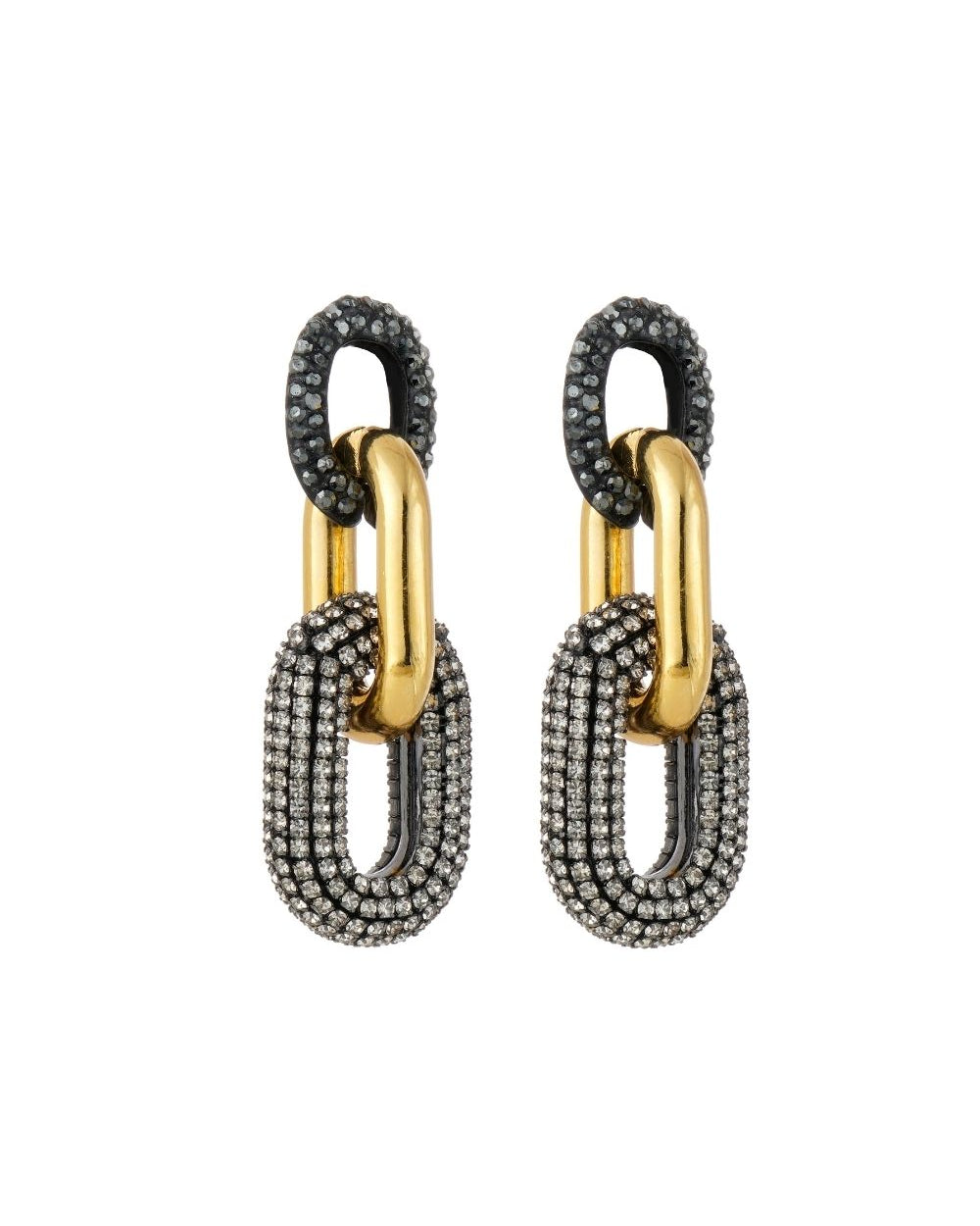Brinco Elos Cravejado Shine Mix de Banhos
