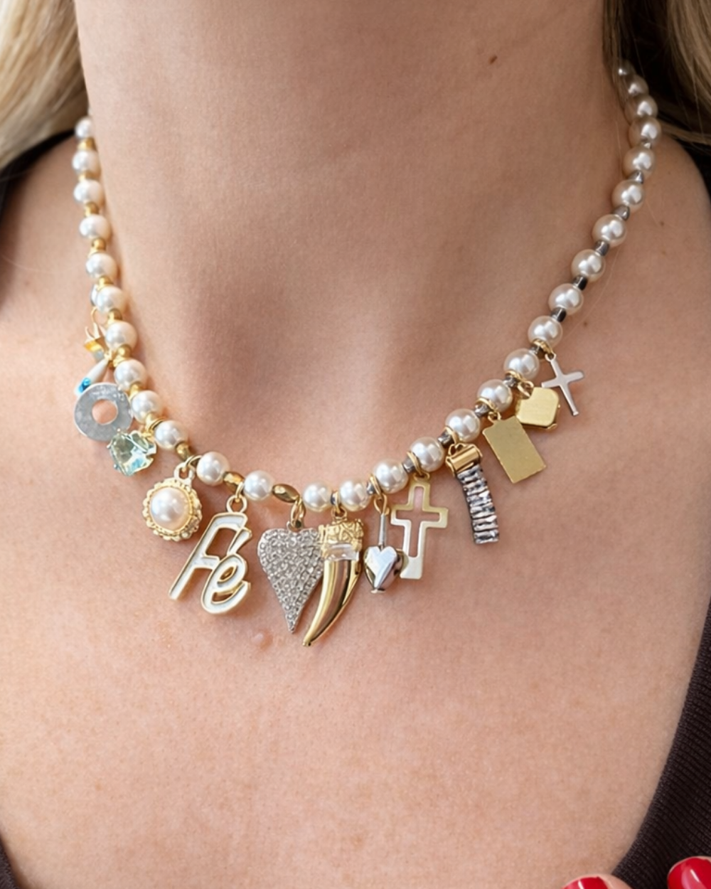 COLAR PÉROLA PINGENTES MIX AND MATCH ESSENZA