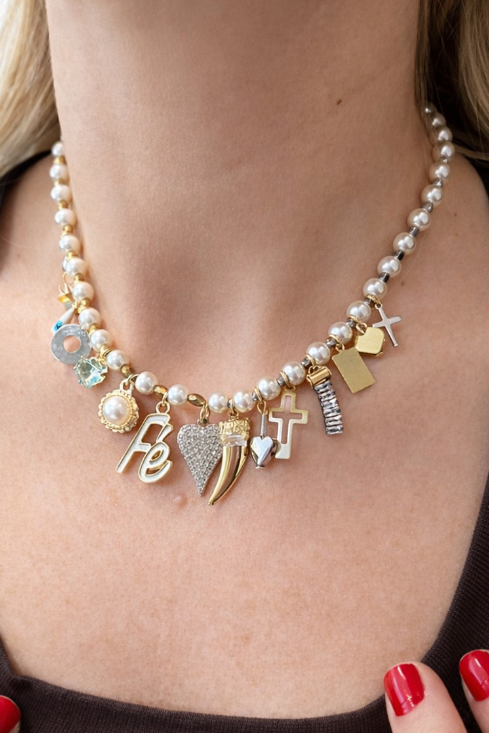 COLAR PÉROLA PINGENTES MIX AND MATCH ESSENZA