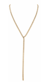 Colar Gravatinha com Zircônias em Banho Dourado – Linha de Luz
