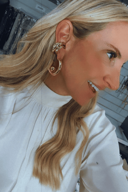 BRINCO TUBO METALLO DOURADO