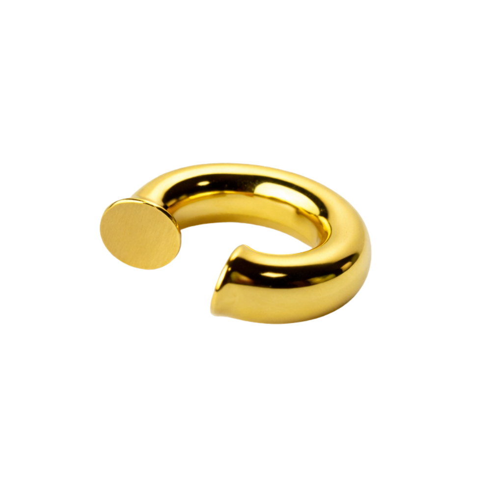 Ear Cuff Bold em Banho Dourado – Forma Essencial