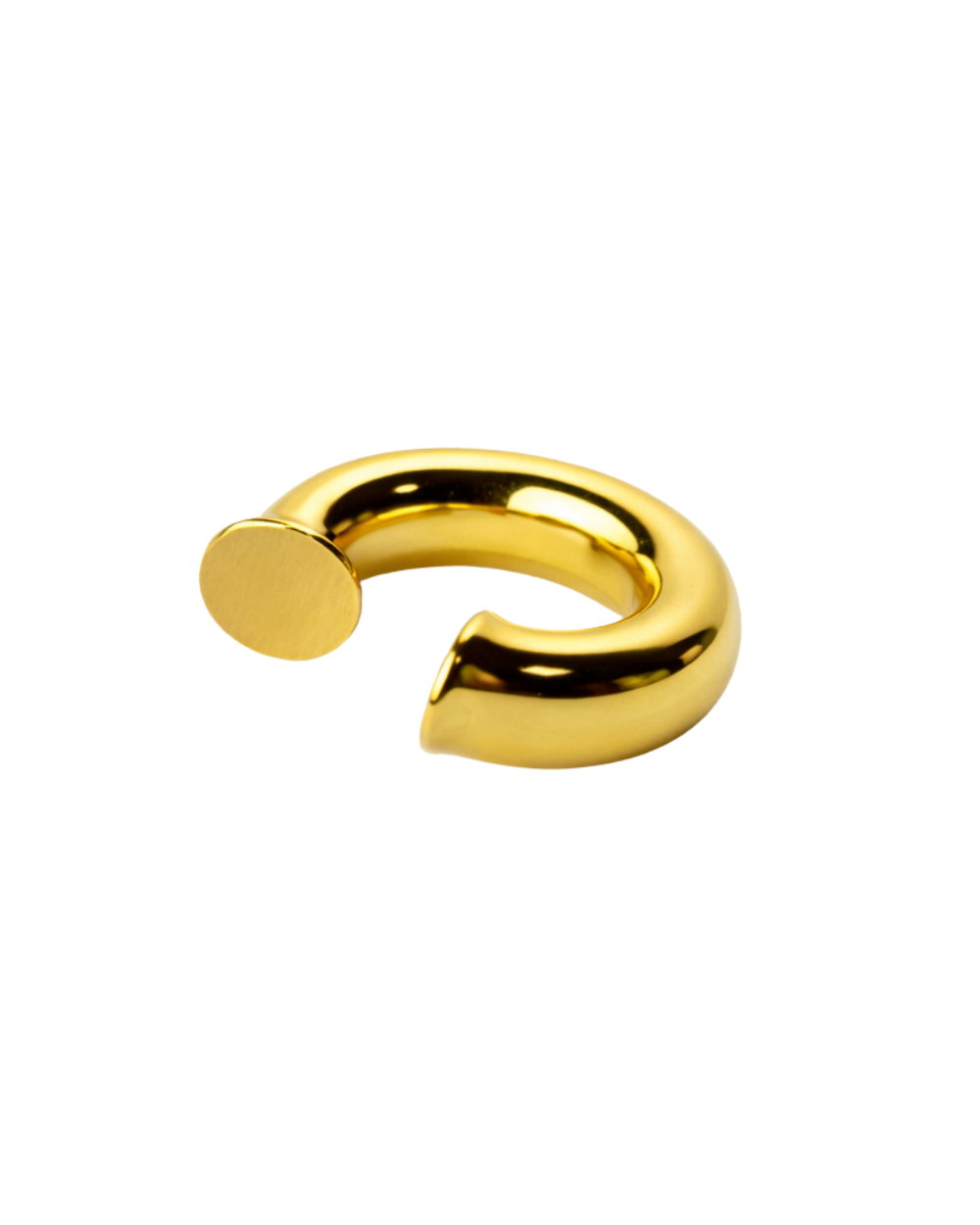 Ear Cuff Bold em Banho Dourado – Forma Essencial