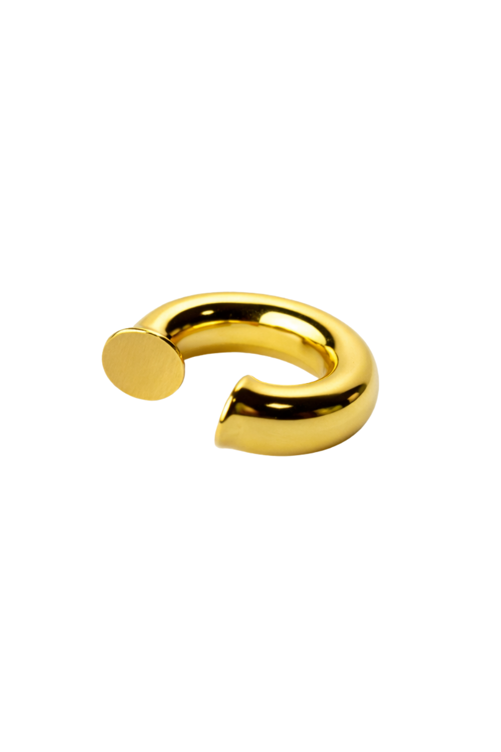Ear Cuff Bold em Banho Dourado – Forma Essencial