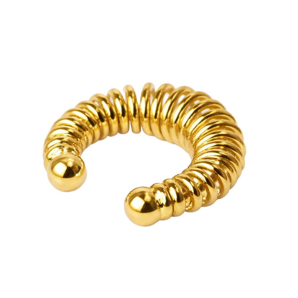 Ear Cuff Mola em Banho Dourado – Ritmo e Textura
