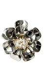 Broche Flor Tridimensional com Pérolas e Mix de Metais – Angela
