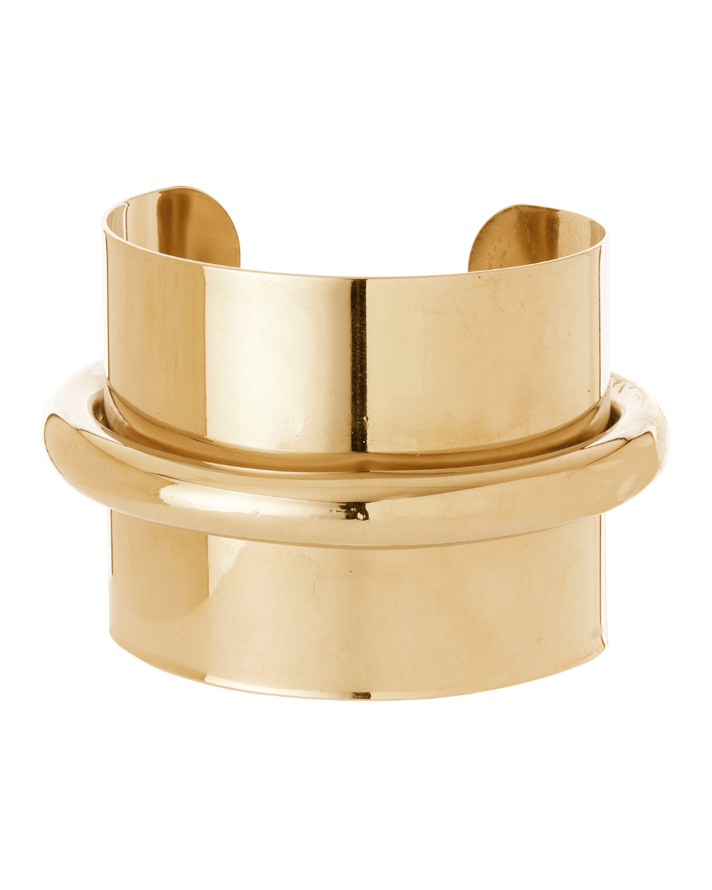 BRACELETE TUBO METALLO DOURADO