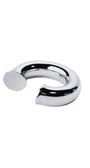Ear Cuff Bold em Banho Prateado – Forma Essencial