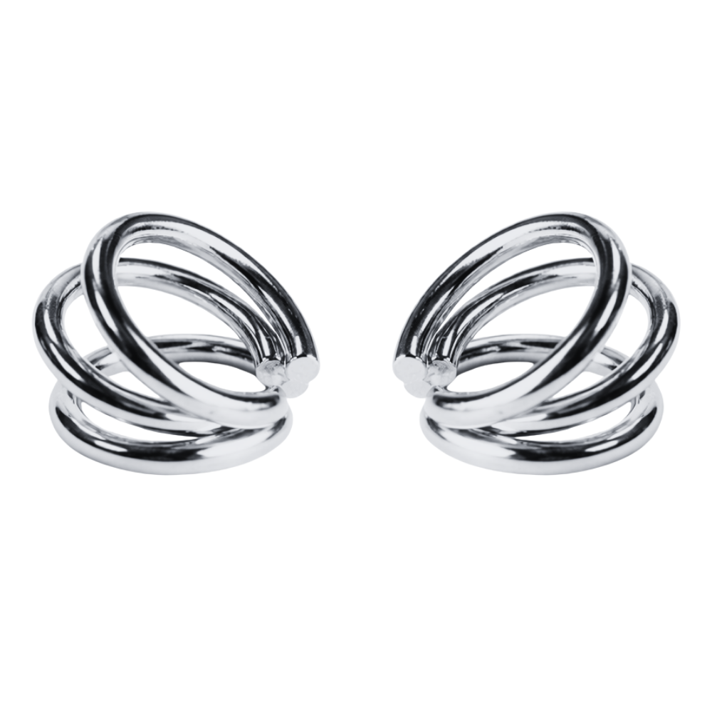 Kit Ear Cuff Aros em Banho Prateado – Leveza e Precisão