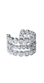 Ear Cuff Triplo com Zircônias em Prateado – Camadas de Luz