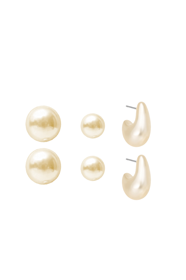 KIT BRINCOS GOTA E PÉROLA ESSENZA