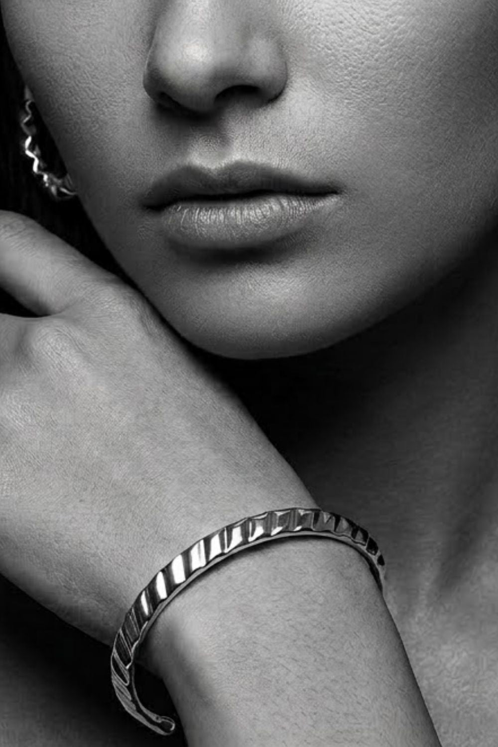 Bracelete Organic Prateado