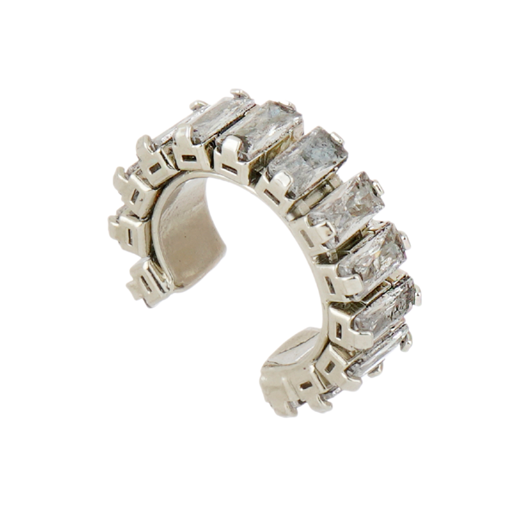 EAR CUFF ZIRCÔNIA P PRATEADO