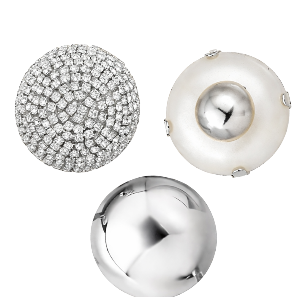 Kit de Broches com Pérola e Strass Cravejado – Design Contemporâneo Angela