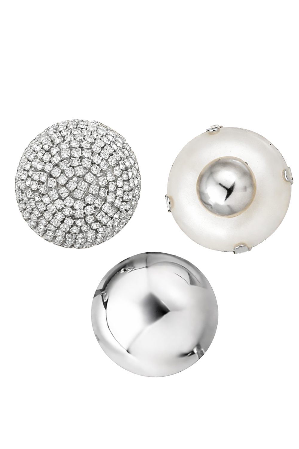 Kit de Broches com Pérola e Strass Cravejado – Design Contemporâneo Angela