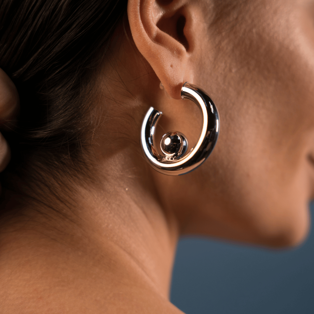 BRINCO TUBO METALLO PRATEADO