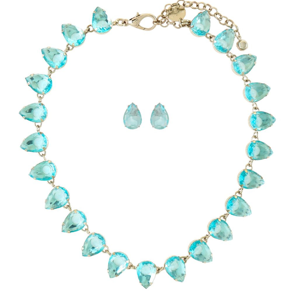 KIT COLAR E BRINCO EXCLUSIVE AZUL