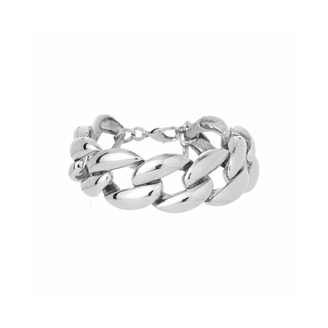 PULSEIRAS ELOS LISO PRATEADO