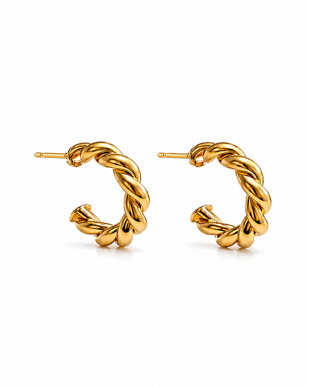Brinco Argola Essential Dourado Volume Polido