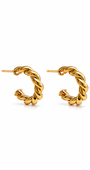 Brinco Argola Essential Dourado Volume Polido
