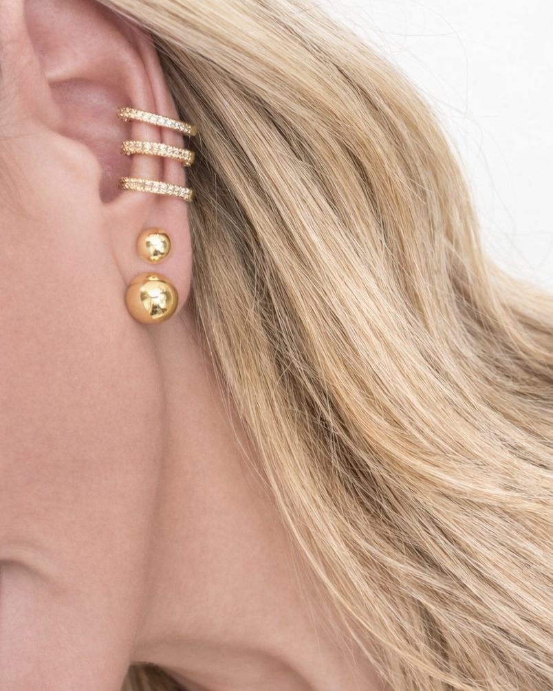 EAR CUFF AROS SHINE DOURADO