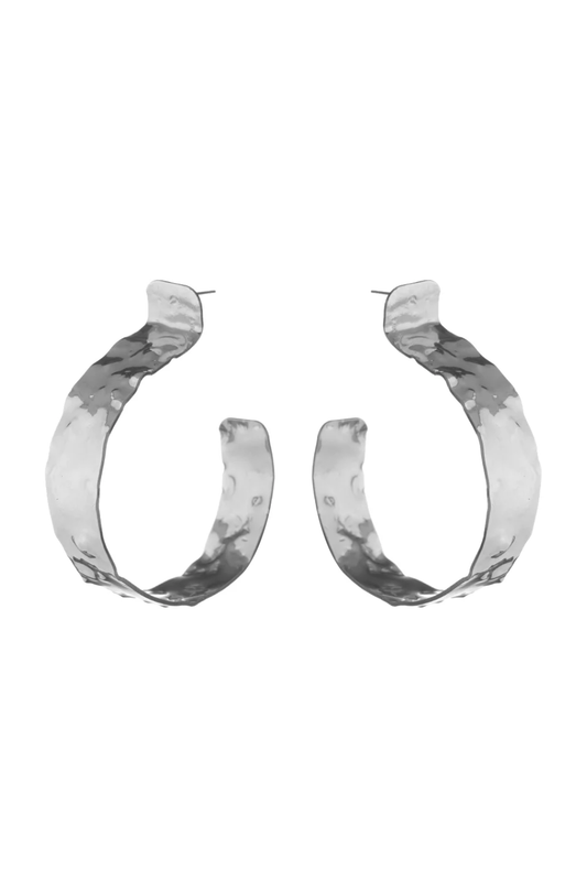 BRINCO ARGOLA LIFE HI-LO PRATEADO