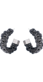 BRINCO MAXI ARGOLA MACRAME HEMATITA